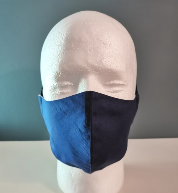 Kasvomaski yksivärinen sininen