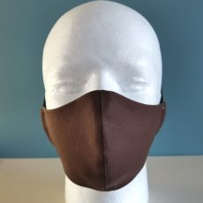 Kasvomaski yksivärinen tumman ruskea